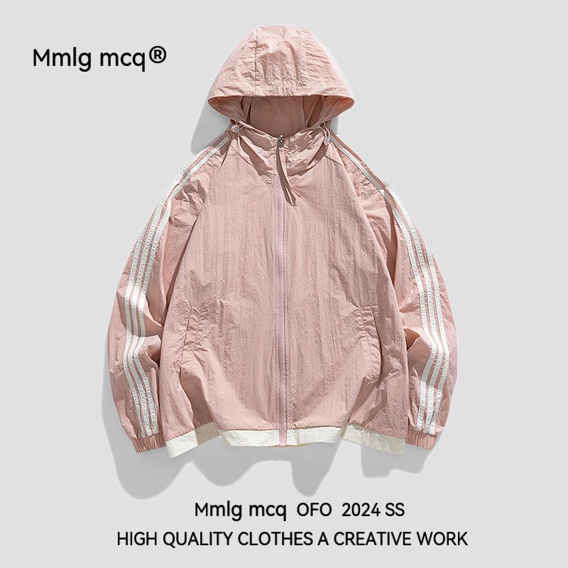 MMLG MCQ防晒衣男女款2024款冰丝防晒服防紫外线宽松短外套夏季