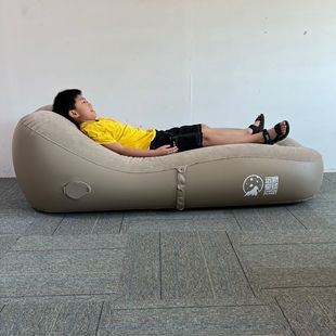 新款自动充气户外沙发便携式露营坐垫懒人休闲空气躺椅单人午休床