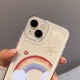 适用苹果16手机壳15Promax彩虹14Pro新款透明13/12不撞壳iPhone11全包防摔8plus高级感女7/6s创意x不会撞壳xs