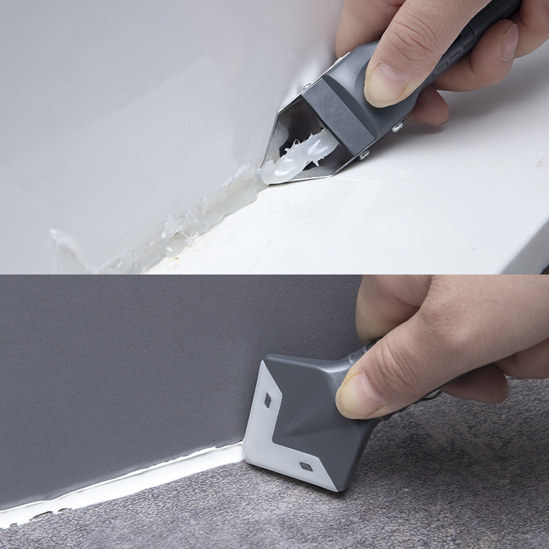 刮胶器多功能玻璃胶铲刀美缝工具修边刮刀金属铲胶器刮板打胶神器