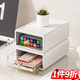 桌面收纳盒透明文具杂物置物架学生书桌办公室可叠加抽屉式整理盒