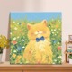 花丛萌宠diy数字油画手工填充涂色治愈系萌宠猫咪丙烯油彩装饰画