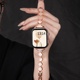 适用于华为fit4手表表带watch fit3金属多彩贝母手链智能手表FIT 4pro女款腕带时尚高级腕带千金ins风手表链