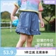 女童牛仔短裤夏小女孩夏季轻薄休闲裤中小童纯棉夏装宝宝新款裤子