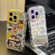 椰树kitty涂鸦小新镜子支架新款适用苹果16Pro手机壳iPhone15max小米14华为mate60P70k50荣耀vivox200nova13