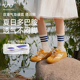 吴大叔真皮复古德训鞋女2025夏季新款透气内增高百搭休闲运动板鞋