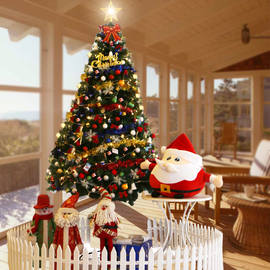 迷你小型圣诞树套餐家用60cm1.5米1.8圣诞节树圣诞装饰品场景布置