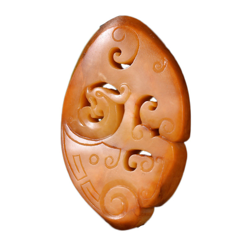 苏工精雕和田玉仿古凤 17.15g 玉质油润 雕工细腻 精湛