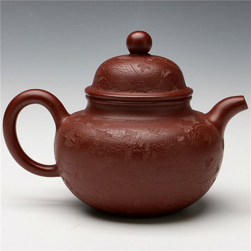 浮雕 微刻 极品大红袍 国工 邵亚芬 龙生九子 210cc