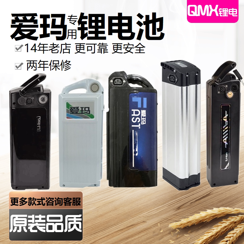 48v36v爱玛电动车锂电池电瓶车依铭智跑炫乐新茉莉小苹果酷力炫悦