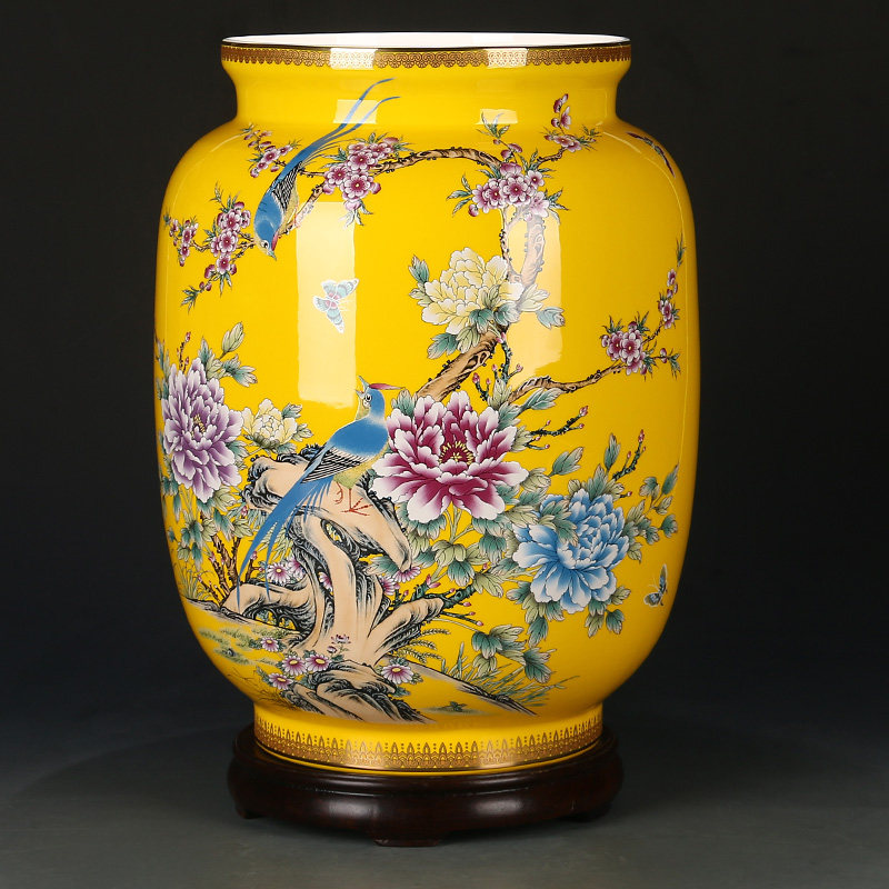 一代宗师 湖南省陶瓷艺术大师 张震作品 福瓶 新锦上添花