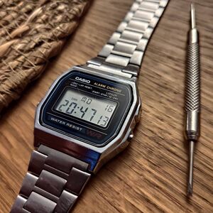 卡西欧小方块 casio 复古手表男电子表方表a158wa-1d/f-91w-1