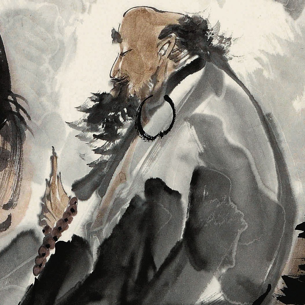 王涛《达摩面壁图》