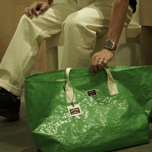 uniperro大容量环保袋编织袋蛇皮袋购物袋托特包