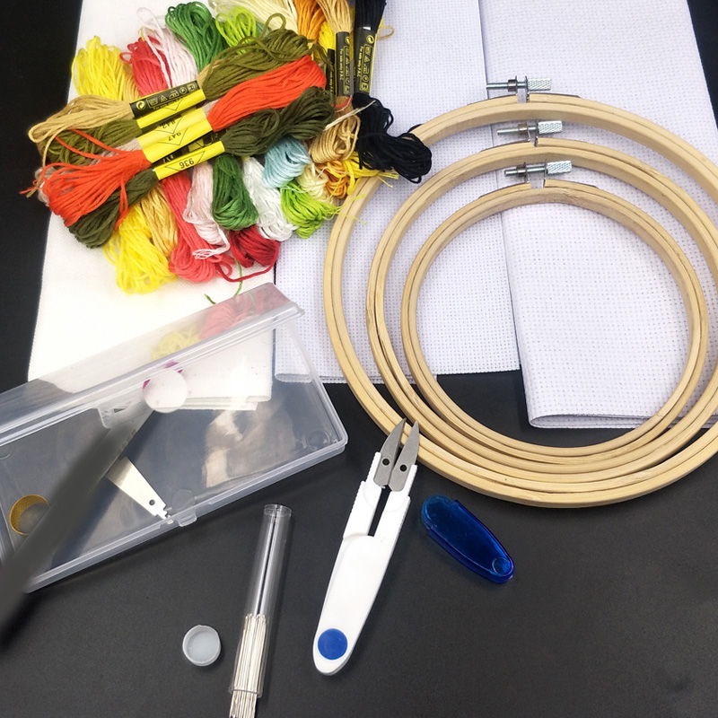 cross Embroidery introduction Embroidery kit Beginner manual diy tool Kit full set Supplies With needle wiringin the Home Fabric , Sew DIY Material,Tools and finished products , Sew DIY Material Kit category - from Buy2taobao.com to provide professional Taobao agent buy service