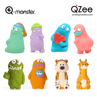 QZee狗狗发声玩具QMonster真乳胶安全耐咬宠物球小中大型犬磨牙棒