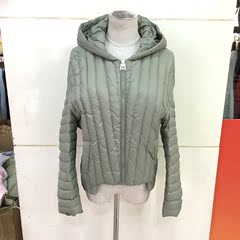 Foam readme 9858 2016冬装新款女装连帽轻薄加厚宽松羽绒服短款