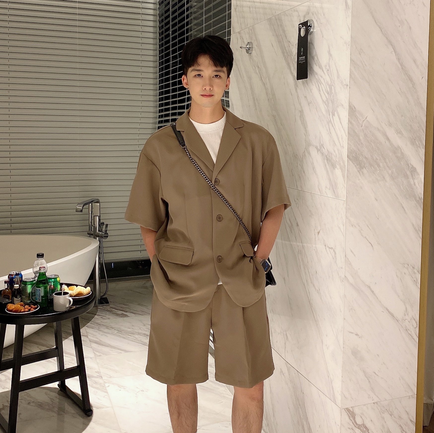 西装套装男夏季