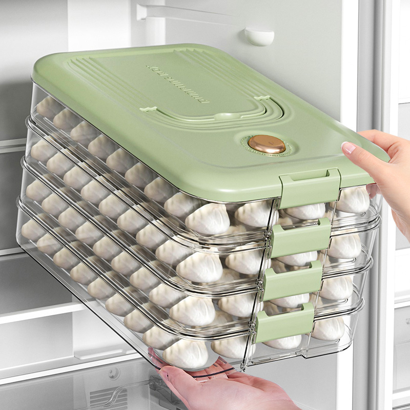 饺子盒家用食品级厨房冰箱收纳盒冷冻密封专用馄饨速冻整理神器
