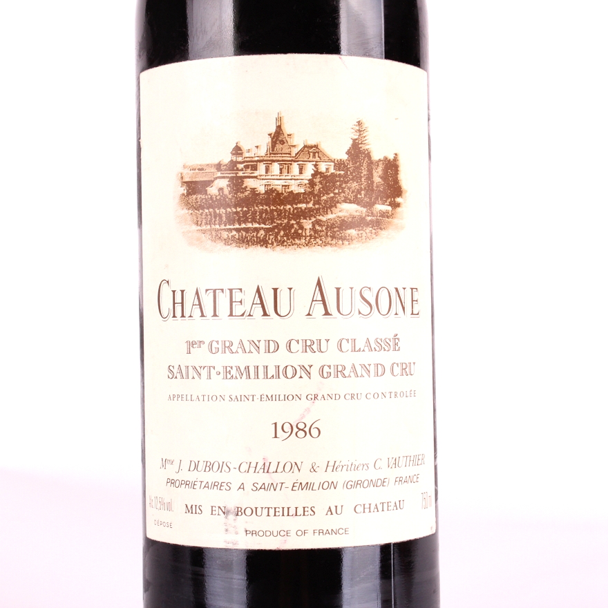 1986年欧颂庄园正牌干红葡萄酒chateau ausone