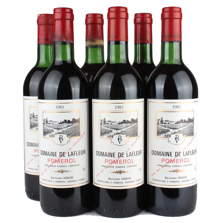 6瓶1983年拉弗尔庄园干红葡萄酒chateau lafleur