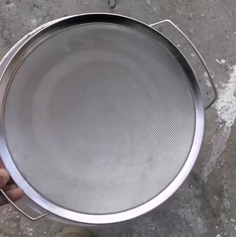 涂料腻子油漆喷涂工具杂质过滤网圆形60目细筛网可放油漆桶上30cm