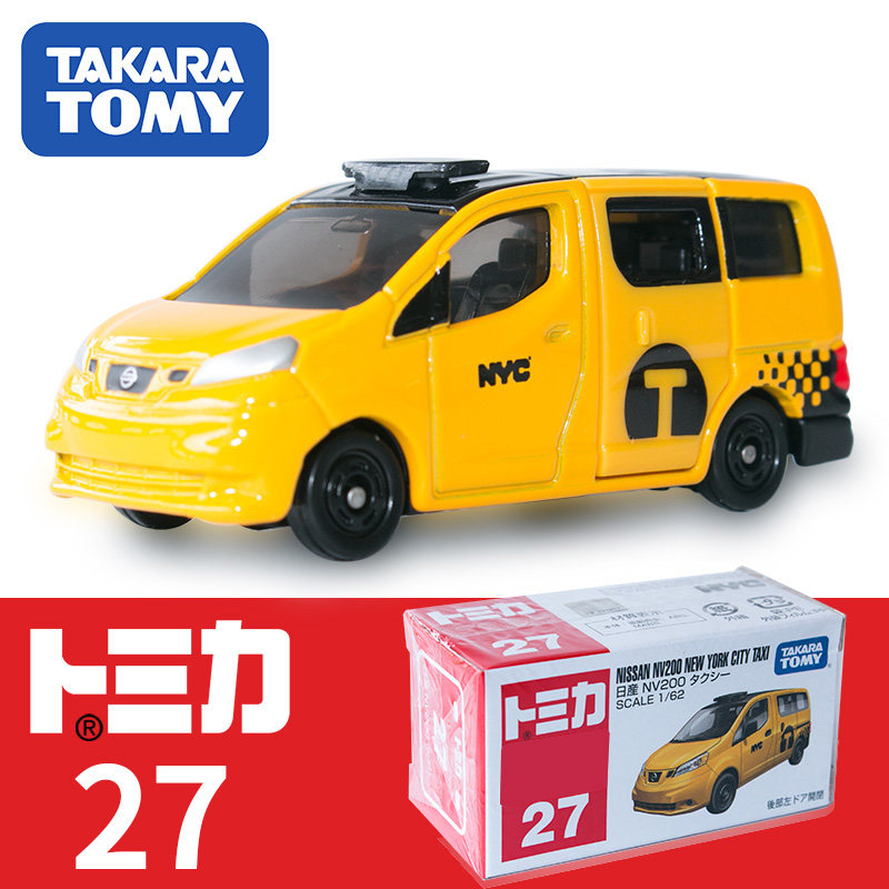 日本tomica多美卡仿真玩具小车 27日产nv200面包车的士出租车男孩