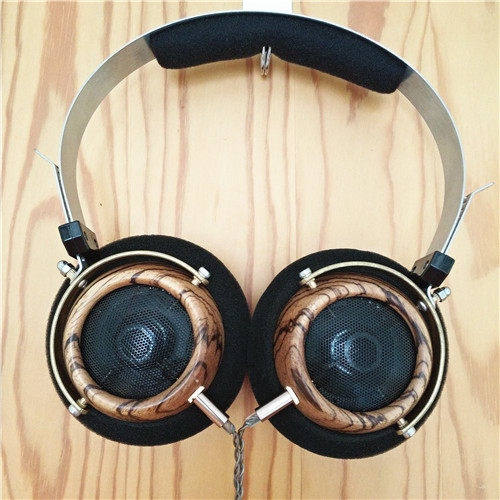 diy 头戴式 大馒头 耳机 hifi木质耳机发烧友耳机日本单元 复合膜