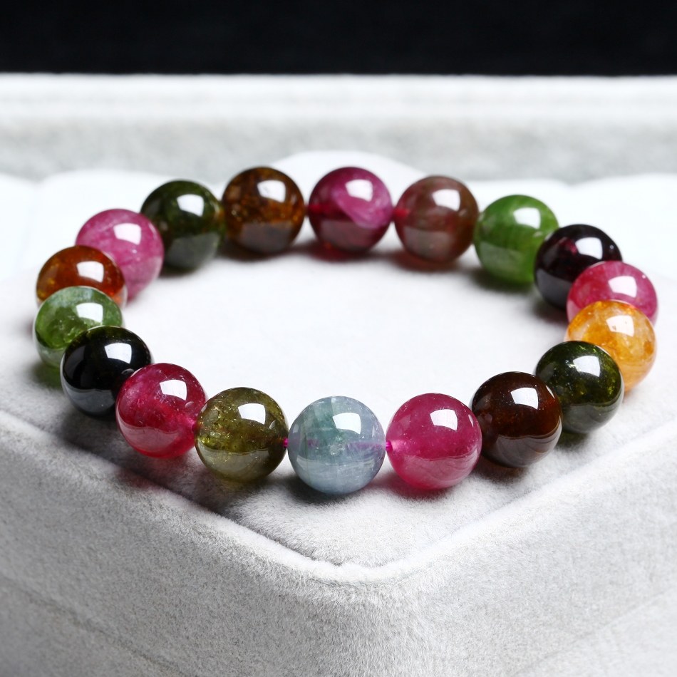 天然极品碧玺手链 旺家 旺夫 旺事业 值得收藏