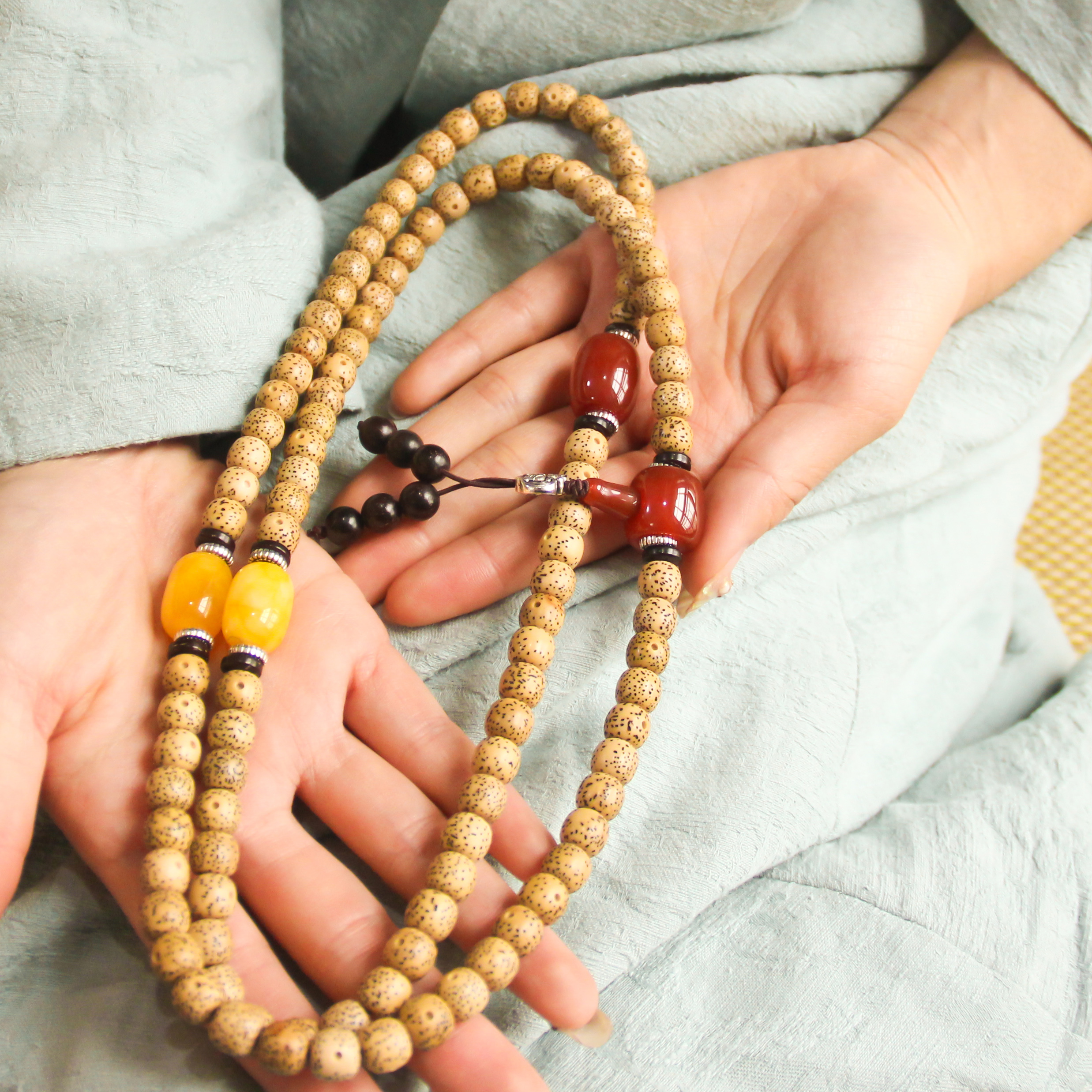 男士项链黄金佛珠