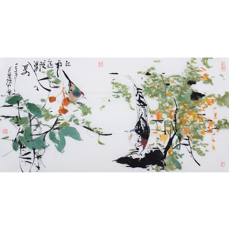 【即刻拍】卢金德《江南庭院》海派著名画家 中美协会员