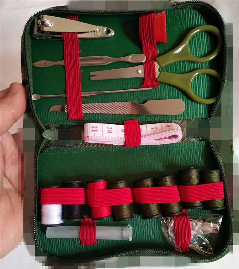 军绿数码迷彩针线包单兵针线筒内务包缝补新式针线盒
