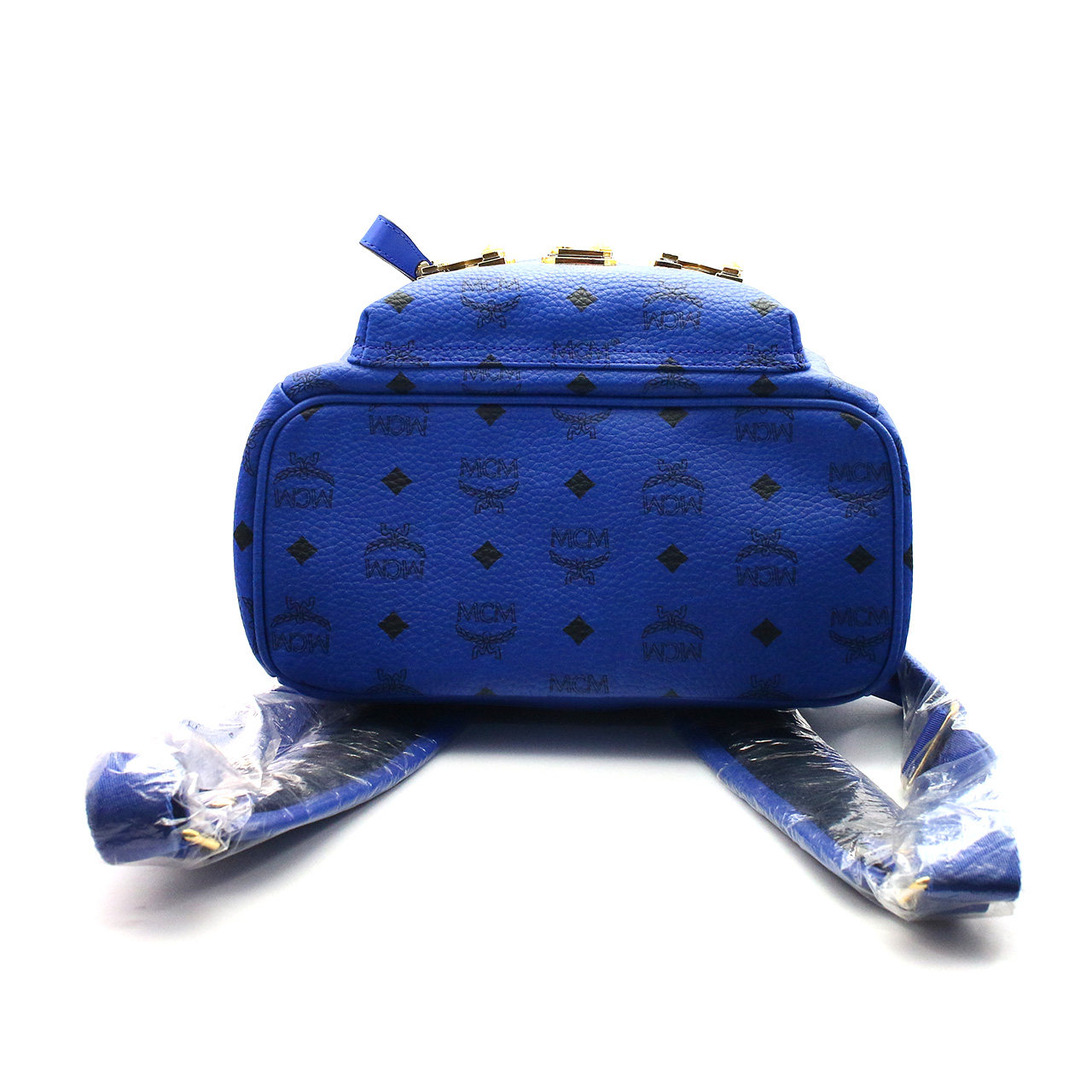 [9.8新] mcm 双肩包 女士 蓝色