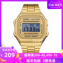 海外直邮 卡西欧CASIO手表休闲小金表不锈钢男表女表A168WG-9W