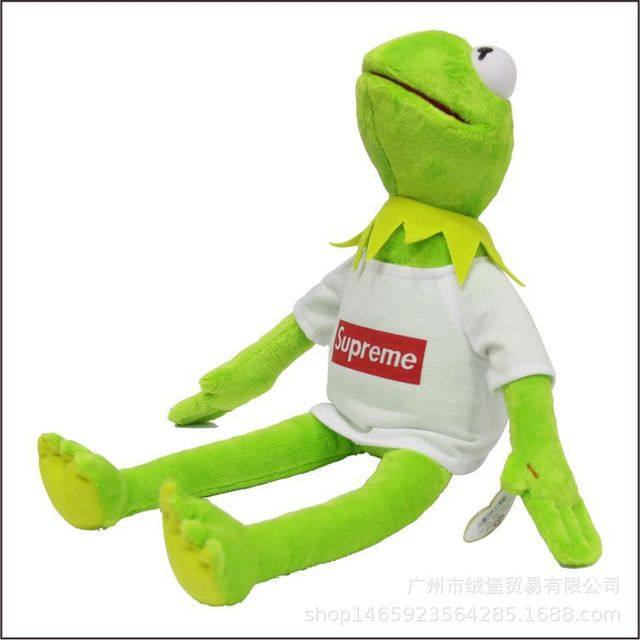 supreme青蛙公仔芝麻街科密特挂件娃娃kermit 科米礼物[代写贺卡]