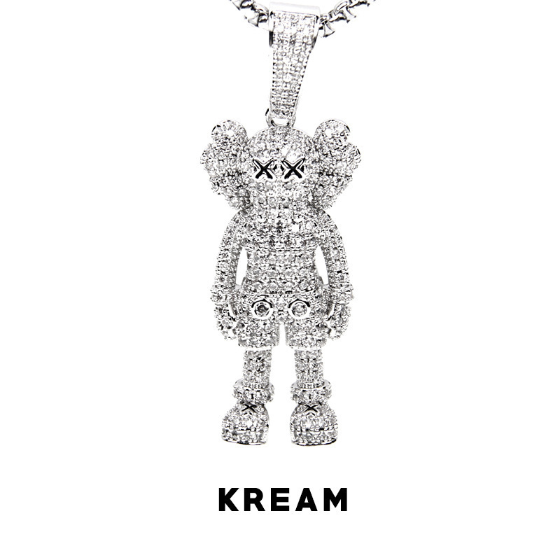 KREAM 满钻玩偶吊坠男项链女嘻