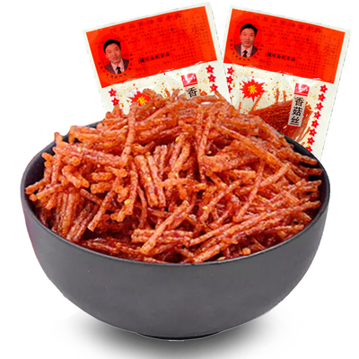 毛湘德香菇丝辣条26g 80后怀旧零食辣丝儿时麻辣片大礼包邮