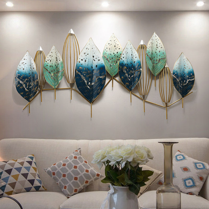 美式轻奢铁艺壁饰挂件客厅沙发背景墙面壁挂创意家居玄关立体墙饰