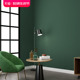 复古墨绿色背景墙墙纸卧室纯色莫兰迪深绿色咖啡店壁纸森系小清新