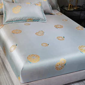 冰丝床笠单件夏天卡通防滑固定床罩三件套床垫罩保护套夏季凉席子