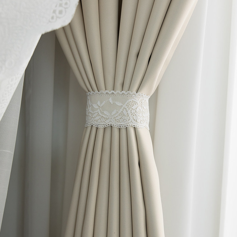 韩国简约现代公主风窗帘绑带绑绳北欧样板房创意窗帘扣ins网红