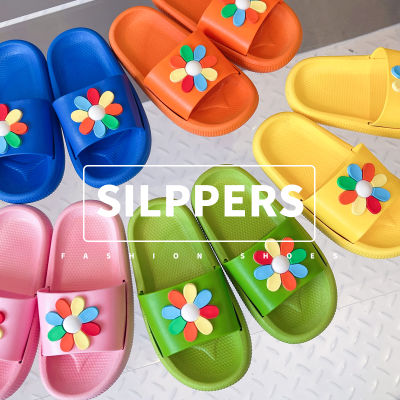 新款儿童拖鞋夏季女童家居用可爱软底室内户外浴室中小儿童凉拖鞋