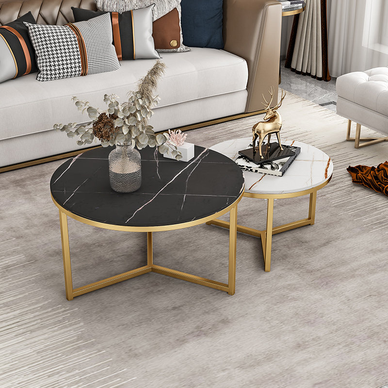 Italian new pattern Light extravagance Simplicity a living room household Small apartment circular tea table Marble tea table Side table combinationin the Residential furniture , Categories , Tea table category - from Buy2taobao.com to provide professional Taobao agent buy service
