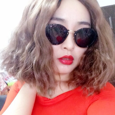 假发女短发中分刘海玉米烫蛋卷发蓬松短卷水波纹卷梨花头假发套