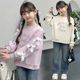 女童蝴蝶结卫衣秋装2025新款儿童洋气宽松女孩春秋装韩版长袖上衣