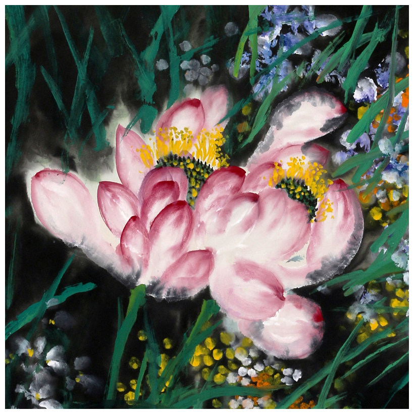 宋雨桂《花卉》民革中央画院院长 中国美术家协会理事