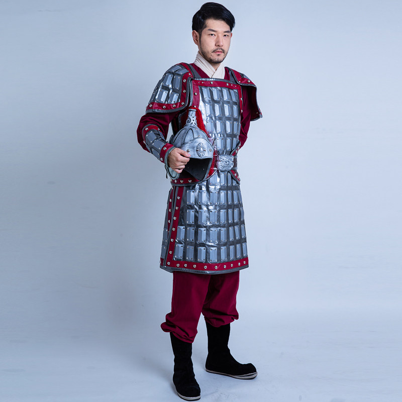 阿幸古代盔甲将军铠甲服装士兵男影视剧组舞台演出服真人可穿战袍