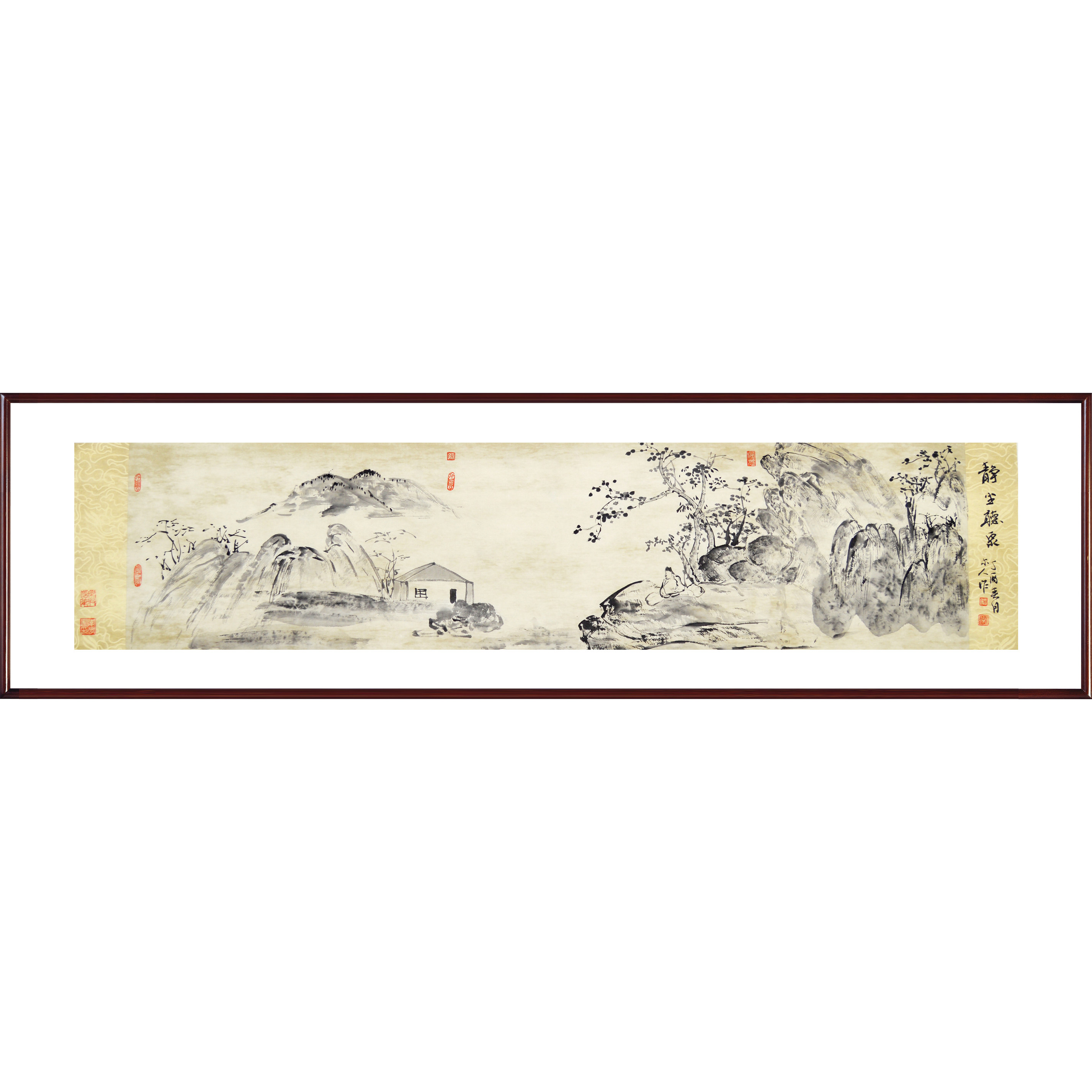 李辉《山水横批》