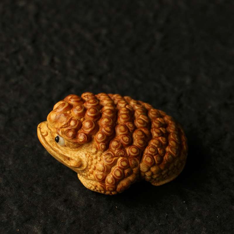 竹林雅器的优惠券大全—一物一拍精品名家刘卫强纯手工雕刻三足金蟾手