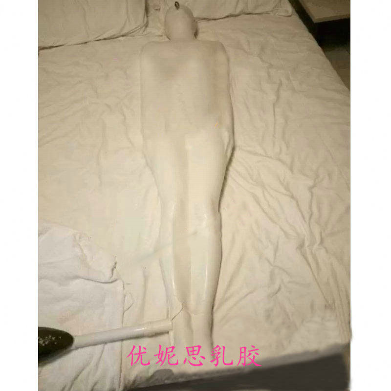 睡袋乳胶抽气全包可做拉链单人操作塑身连体衣